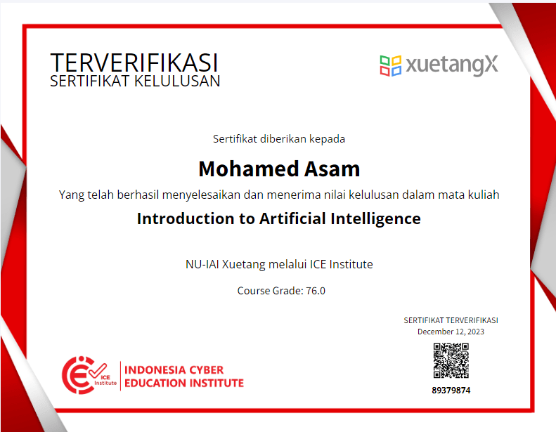 Certificate 1