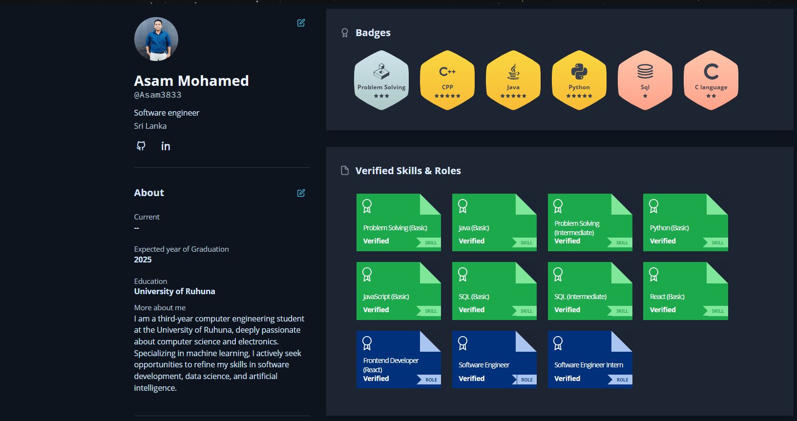 HackerRank Achievements