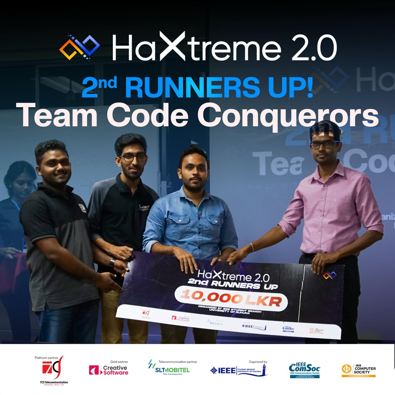 1st Runner Up - CodeRally 6.0